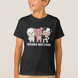 Camiseta Amigos Não Comidas Vegan Ovino