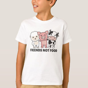 Camiseta Amigos Não Comidas Vegan Ovino