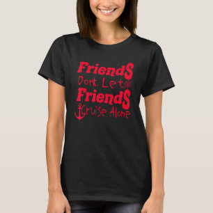 Camiseta Amigos Não Deixam Amigos Cruzarem Sozinhos Marinha