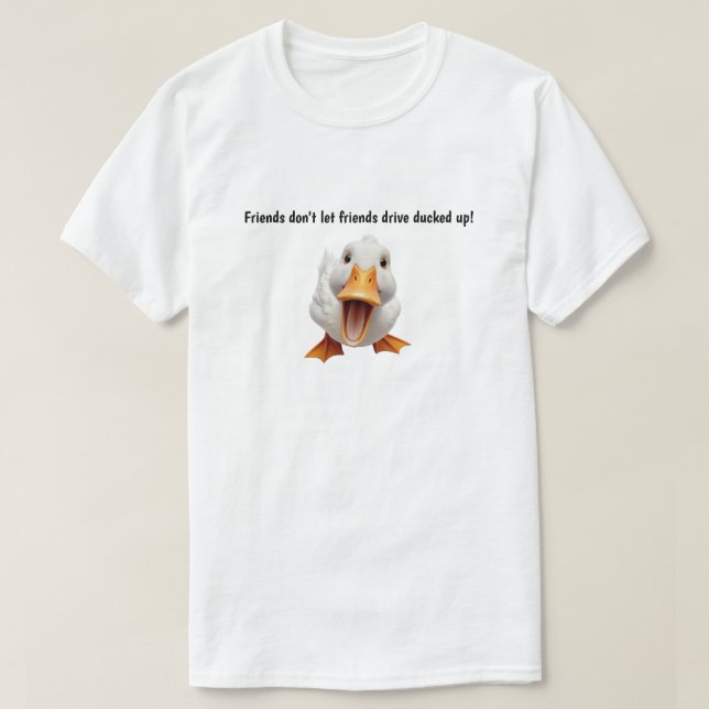 Camiseta Amigos não deixam amigos dirigirem (Frente do Design)