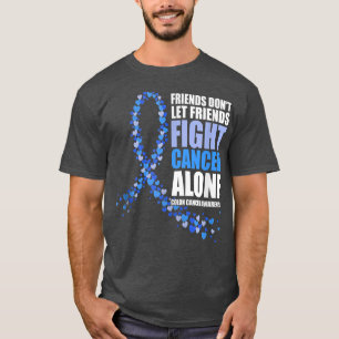 Camiseta amigos não deixam amigos lutarem sozinhos com o ca