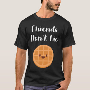 Camiseta Amigos Não Mentem Amizade Waffle Fandom Não K
