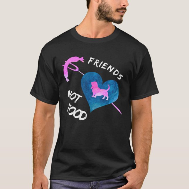 CAMISETA AMIGOS NÃO SÃO COMIDAS VEGANOS ATIVISTAS ANIMAIS C (Frente)