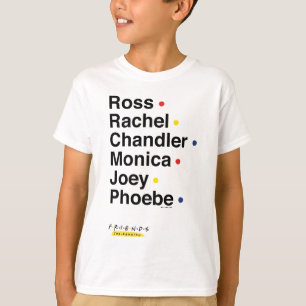 Camiseta AMIGOS™   Nomes dos caracteres 2