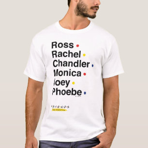 Camiseta AMIGOS™ Nomes dos caracteres 2