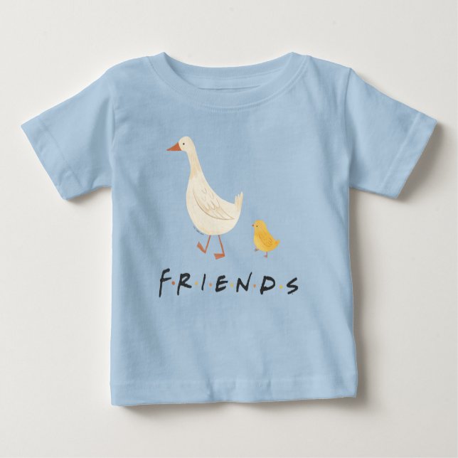 Camiseta AMIGOS™ | O Pintinho e o Pato (Frente)