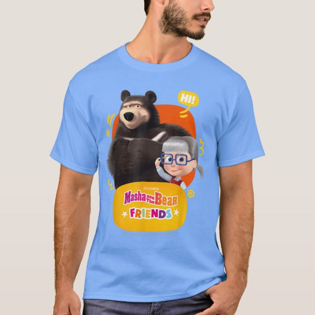 Camiseta Amigos Olá aí engraçado (Frente)