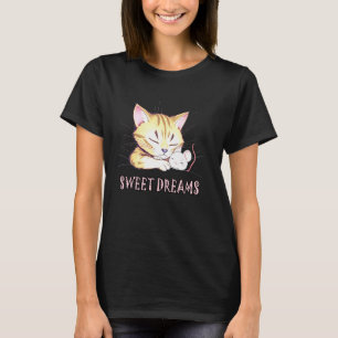 Camiseta Amigos Pacíficos u2013 Gato e Rato Adormecidos