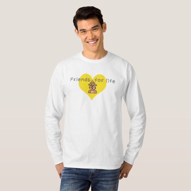 Camiseta Amigos para a vida (Frente Completa)