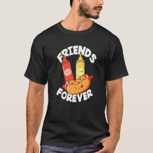 Camiseta Amigos para Cães Quentes para Sempre