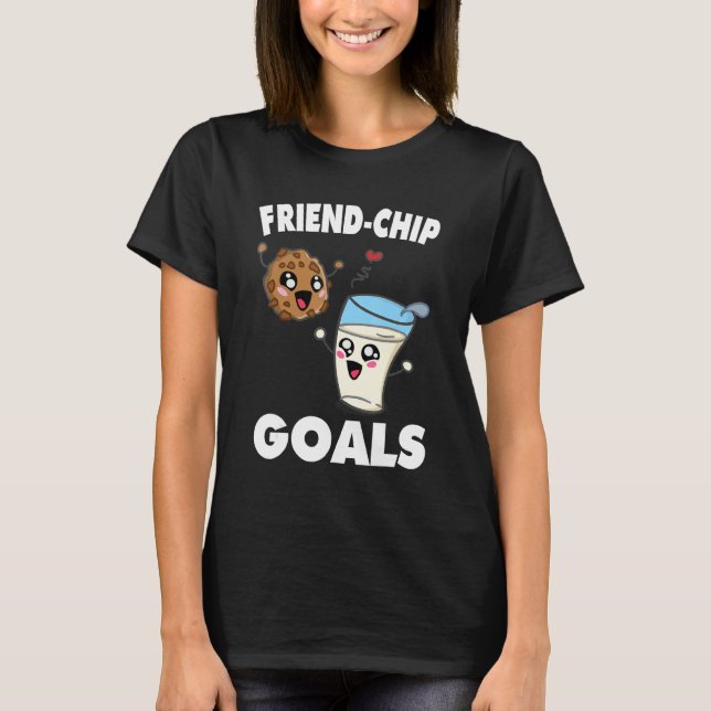 Camiseta Amigos Para Sempre Leite E Biscoitos 1 (Frente)