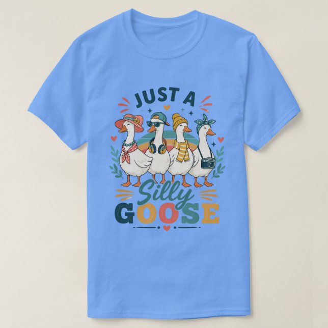 Camiseta Amigos Pássaros de Desenho Animado Fofo Design Grá (Frente do Design)