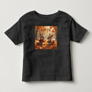 Camiseta Amigos personalizados ao ar livre no outono