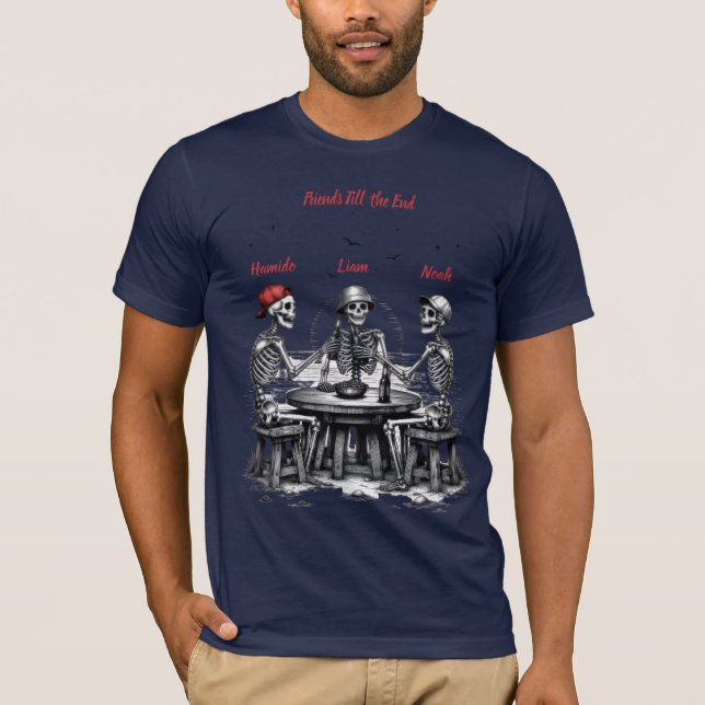 Camiseta Amigos Personalizados Até o Fim (Frente)