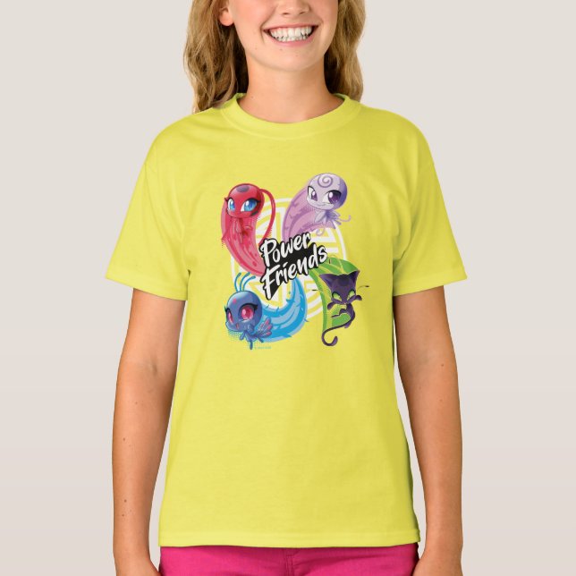 Camiseta Amigos poderosos do Kwamis Miraculoso (Frente)