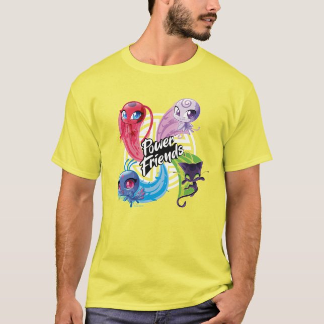 Camiseta Amigos poderosos do Kwamis Miraculoso (Frente)