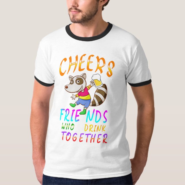 Camiseta Amigos Que Bebem Juntos (Frente)
