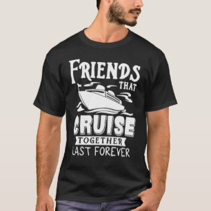 Camiseta Amigos Que Cruzam Juntos No Último Para Sempre Cru