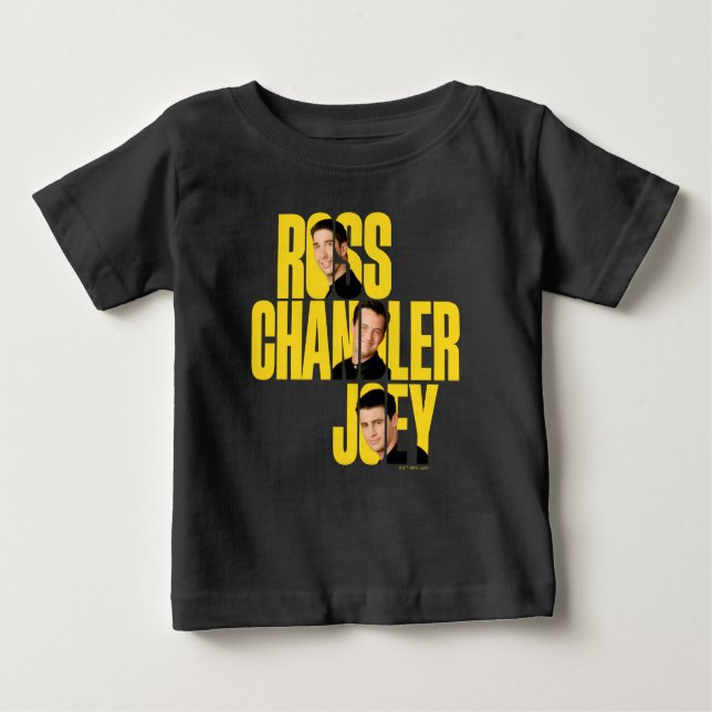 Camiseta AMIGOS™ | Ross, Chandler e Joey (Frente)