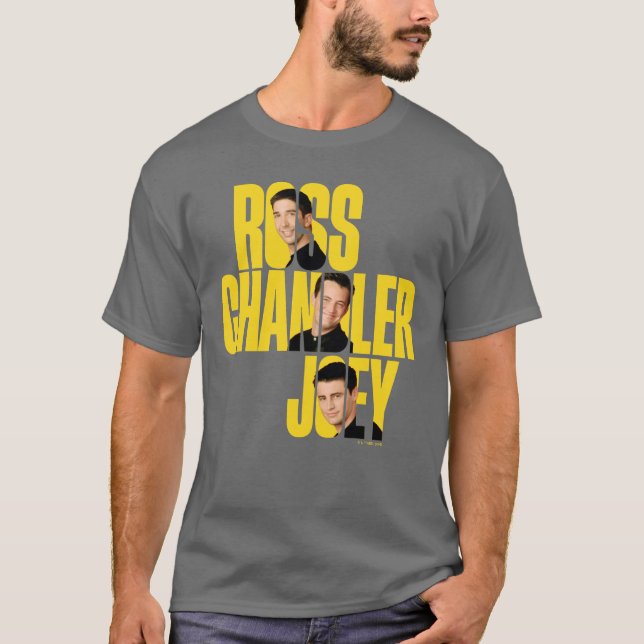 Camiseta AMIGOS™ | Ross, Chandler e Joey (Frente)