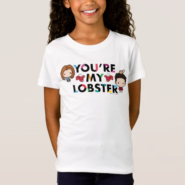 Camiseta AMIGOS™ | Ross & Rachel Lobster Chibi (Frente)