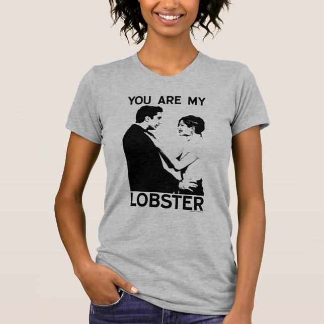 Camiseta AMIGOS™ | Ross & Rachel - Você É Minha Lagosta (Frente)