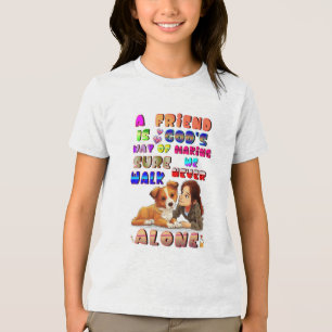Camiseta Amigos São a Maneira de Deus de Garantir que Nunca