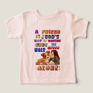 Camiseta Amigos São a Maneira de Deus Garantir que Nunca Ca