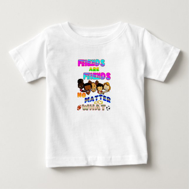 Camiseta Amigos São Amigos Não Importa O Que (Frente)