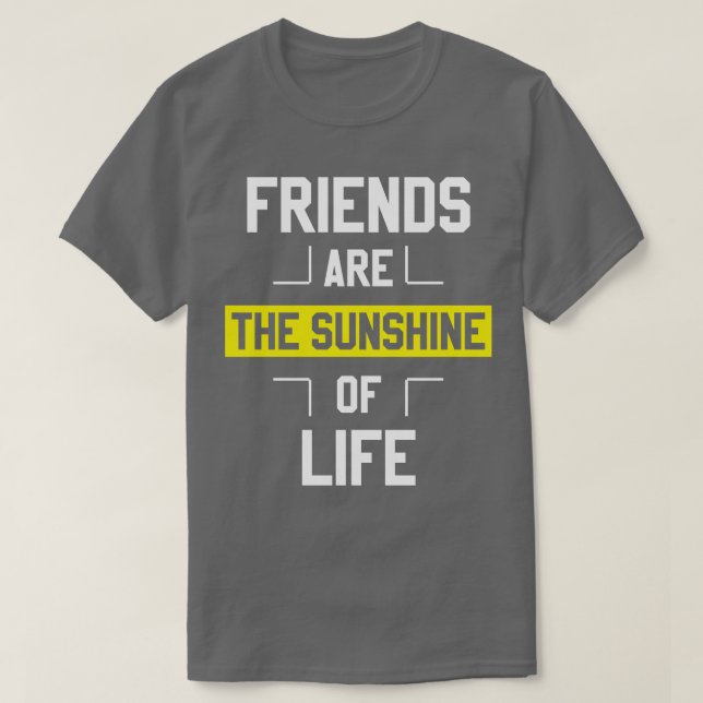 Camiseta Amigos São O Sol Da Vida (Frente do Design)