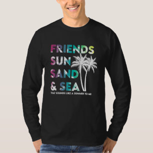 Camiseta amigos sol e mar Vacinação de Verão Família 1