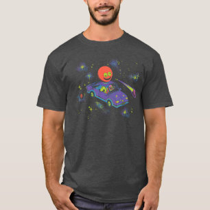 Camiseta Amigos Sorridente Espaço Carro Charlie e PIM Ca Di