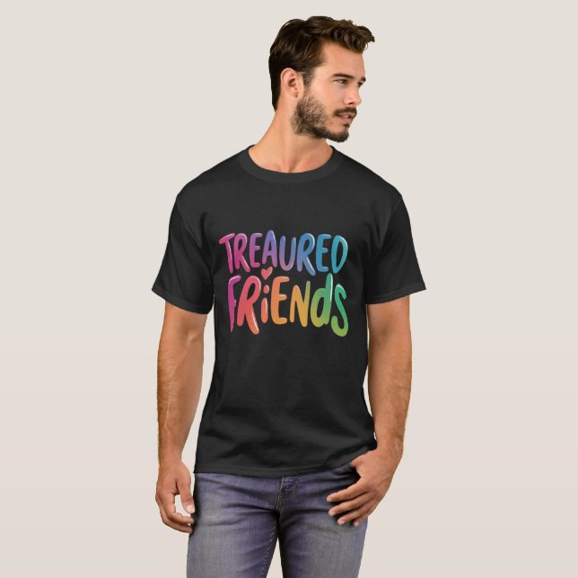 Camiseta "Amigos tesouros" (Frente Completa)