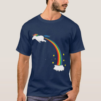 Camiseta Amigos Unicórnio Arco-íris Pum