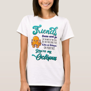 Camiseta Amigos vêm e vão como as ondas do oceano