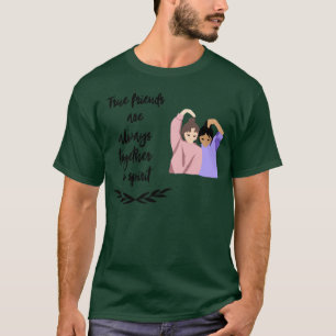 Camiseta Amigos Verdadeiros Estão Sempre Juntos Na Vintage