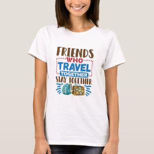 Camiseta Amigos viagem Amigos Que Viagem Juntos