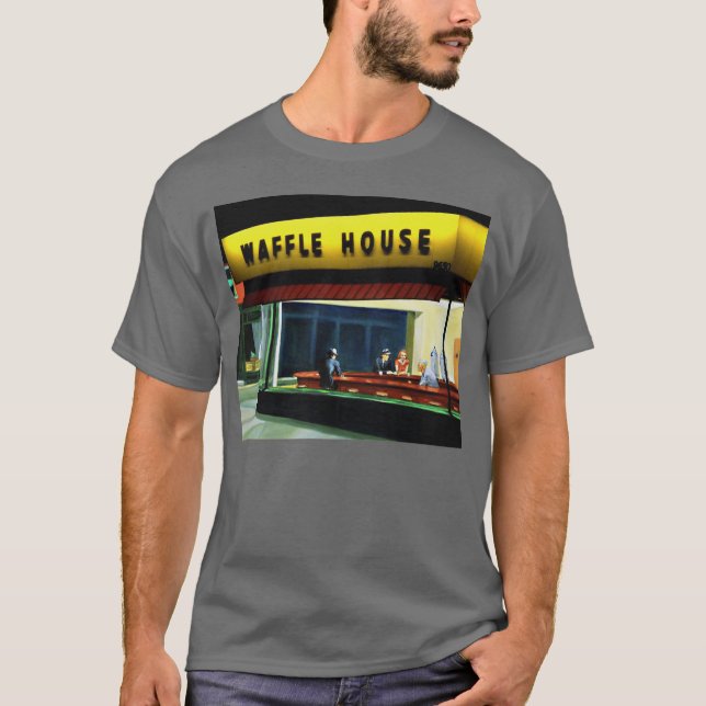 Camiseta Amigos Waffle House Nighthawks (Frente)
