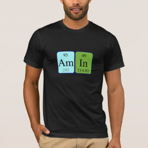 Camiseta Amin periódica mesa name shirt
