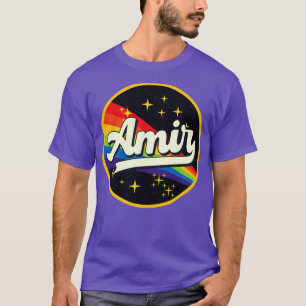 Camiseta Amir Rainbow No Estilo Vintage Espacial