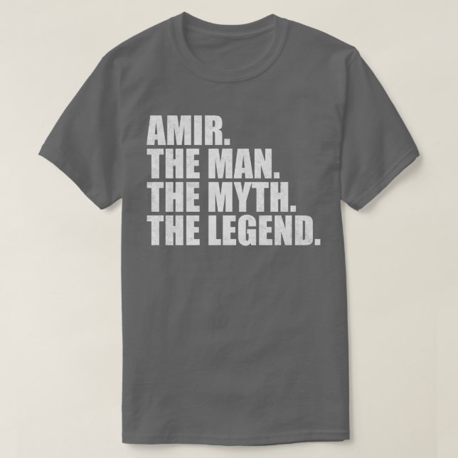 Camiseta AmirAmir Nome Amir Nome próprio (Frente do Design)