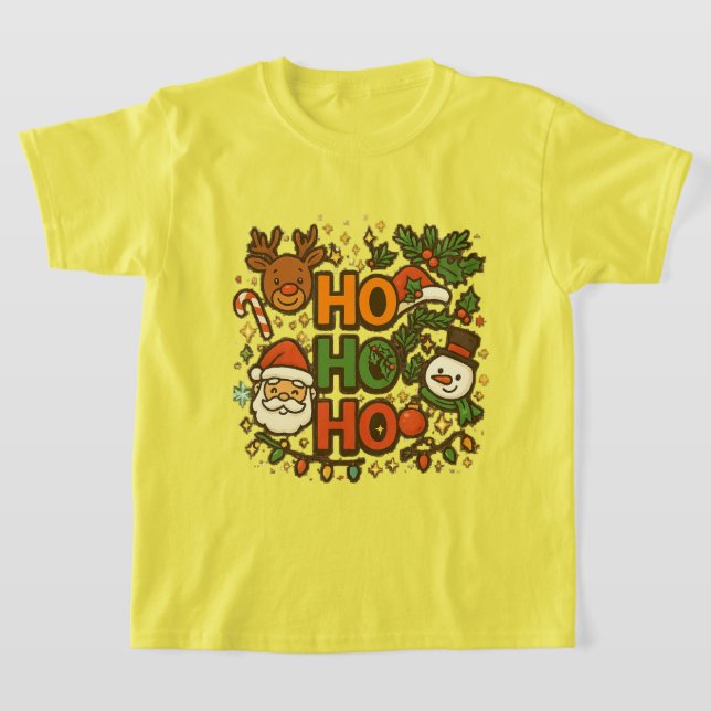 Camiseta AMITA | HO HO HO Holiday Crew Tee (Postura )