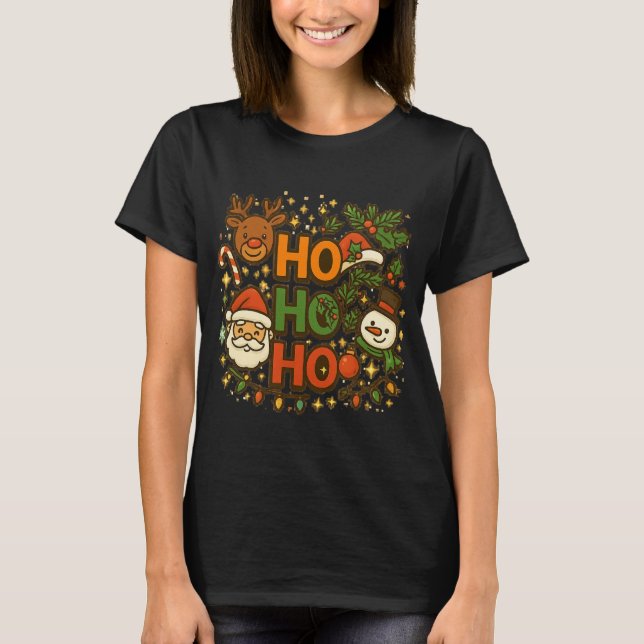 Camiseta AMITA | HO HO HO Holiday Crew Tee (Frente)