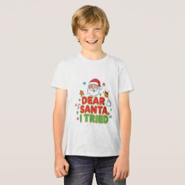 Camiseta AMITA | Querido Papai Noel, Eu Tentei - Natal Dive