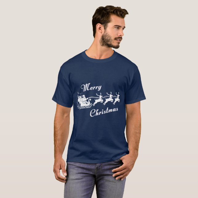 Camiseta Amita - Trenó de Natal Design de Natal (Frente Completa)