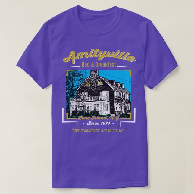 Camiseta Amityville Bed Brefast (Frente do Design)
