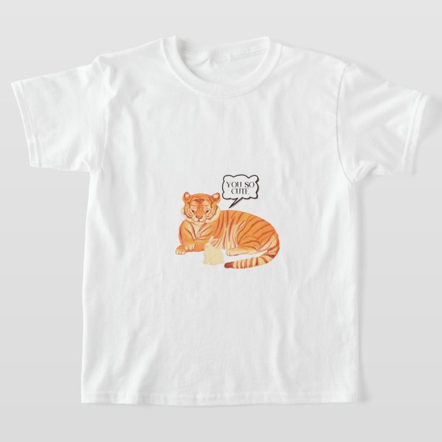 Camiseta Amizade a Tigre e Bunny - Figuras (Postura )