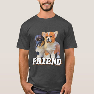 Camiseta Amizade de cão, amor de cão, ideia de presente, am