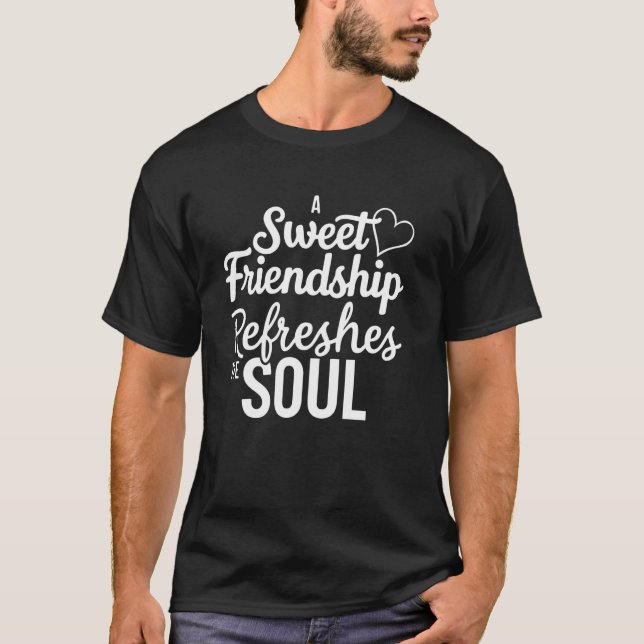 Camiseta Amizade Doce Refresca A Alma (Frente)