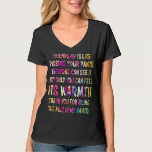 Camiseta Amizade É Como Piscar Suas Calças Todos Podem